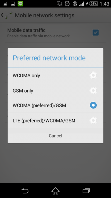 Mengubah Mode 2G, 3G, atau 4G pada Android
